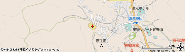 小浜勤労者体育センター・雲仙やまびこ会館周辺の地図