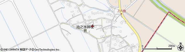 熊本県上益城郡嘉島町上六嘉1351周辺の地図