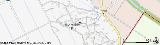 熊本県上益城郡嘉島町上六嘉1349周辺の地図