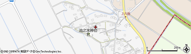 熊本県上益城郡嘉島町上六嘉1357周辺の地図