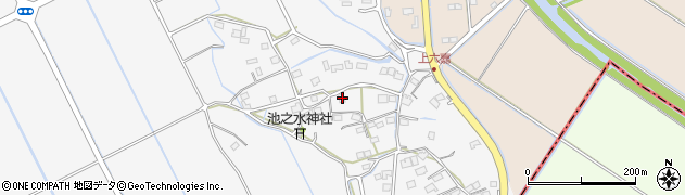 熊本県上益城郡嘉島町上六嘉1331周辺の地図