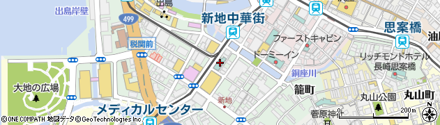 長崎バスターミナルホテル周辺の地図