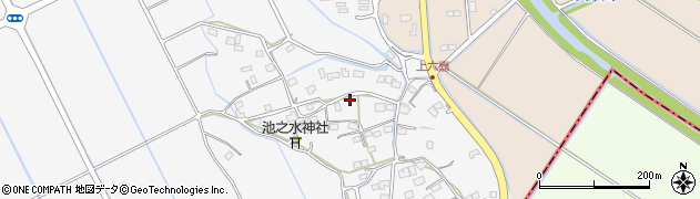 熊本県上益城郡嘉島町上六嘉1328周辺の地図