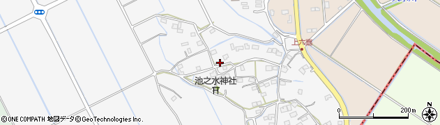 熊本県上益城郡嘉島町上六嘉1374周辺の地図