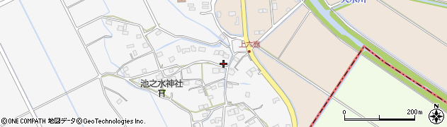 熊本県上益城郡嘉島町上六嘉1316周辺の地図