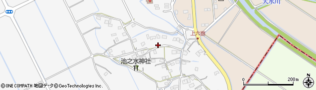 熊本県上益城郡嘉島町上六嘉1334周辺の地図