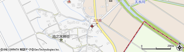 熊本県上益城郡嘉島町上六嘉231周辺の地図