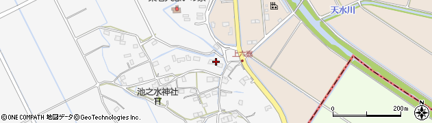 熊本県上益城郡嘉島町上六嘉1319周辺の地図