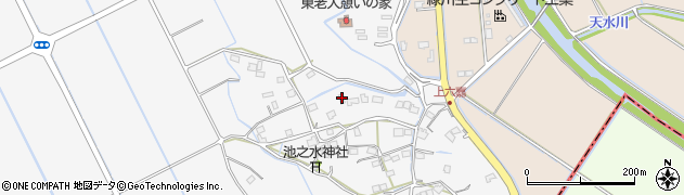 熊本県上益城郡嘉島町上六嘉1347周辺の地図