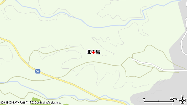 〒861-3455 熊本県上益城郡山都町北中島の地図