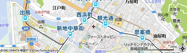 長崎県長崎市銅座町5周辺の地図