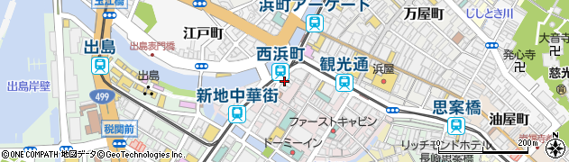 餃子の王将 浜の町店周辺の地図