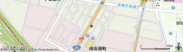 溝上薬局　中安徳店周辺の地図