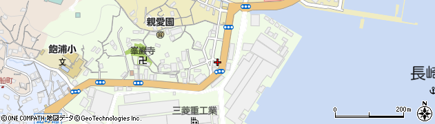 長崎飽ノ浦郵便局周辺の地図