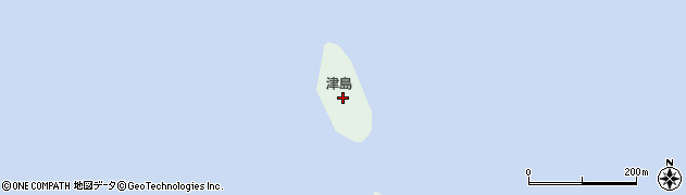 津島周辺の地図