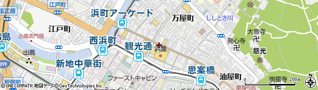 長崎県長崎市浜町周辺の地図