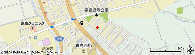 嘉島町公民館周辺の地図