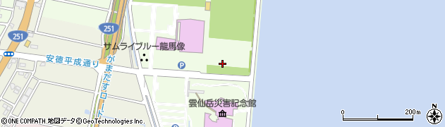 長崎県島原市平成町周辺の地図