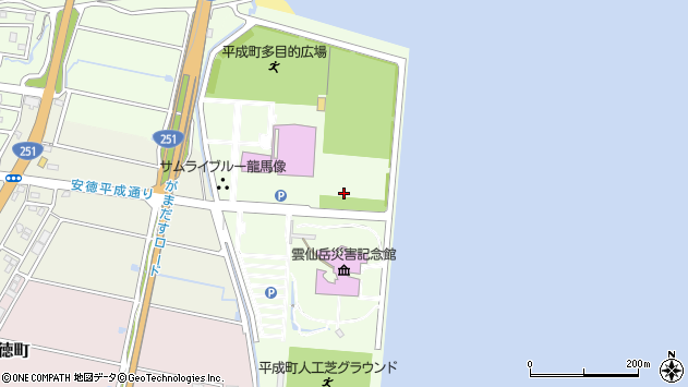 〒855-0879 長崎県島原市平成町の地図