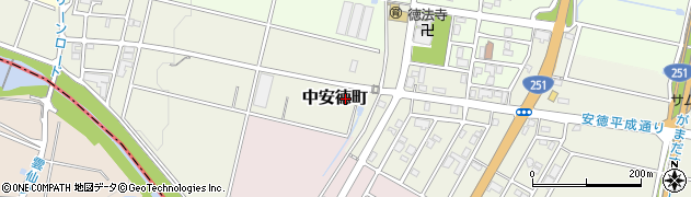 長崎県島原市中安徳町周辺の地図