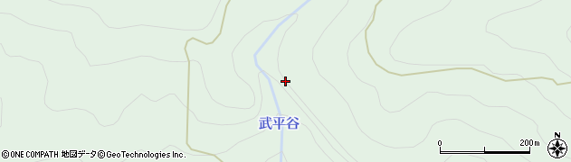 武平谷周辺の地図