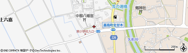 熊本県上益城郡嘉島町上六嘉2346周辺の地図