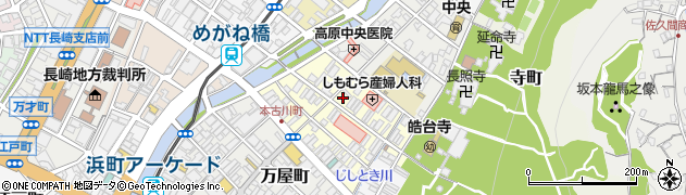 長崎県長崎市銀屋町周辺の地図