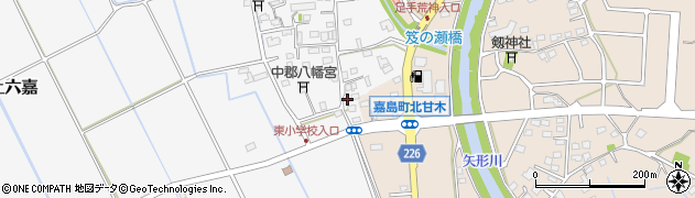 熊本県上益城郡嘉島町上六嘉2337周辺の地図