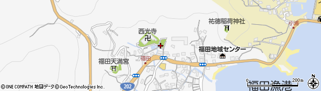 福田公園周辺の地図