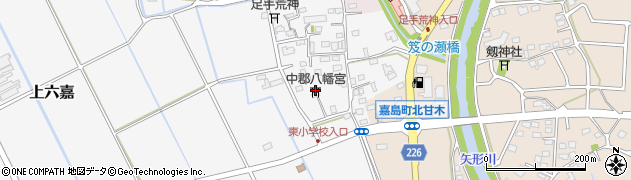 熊本県上益城郡嘉島町上六嘉2214周辺の地図