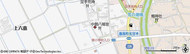 熊本県上益城郡嘉島町上六嘉2212周辺の地図