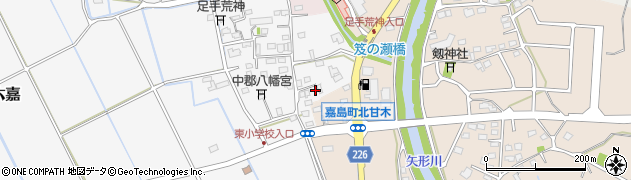 熊本県上益城郡嘉島町上六嘉2335周辺の地図