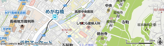 長崎県長崎市古川町周辺の地図