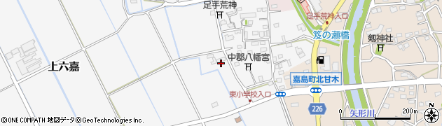 熊本県上益城郡嘉島町上六嘉2156周辺の地図
