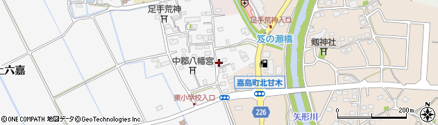 熊本県上益城郡嘉島町上六嘉2293周辺の地図