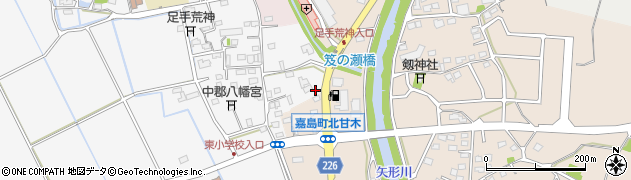 熊本県上益城郡嘉島町上六嘉2328周辺の地図