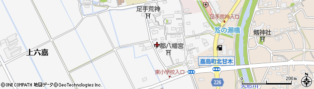 熊本県上益城郡嘉島町上六嘉2218周辺の地図