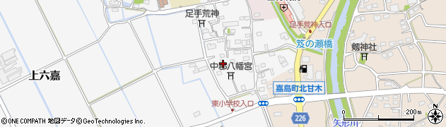 熊本県上益城郡嘉島町上六嘉2224周辺の地図