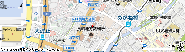 長崎地方検察庁被害者支援室周辺の地図