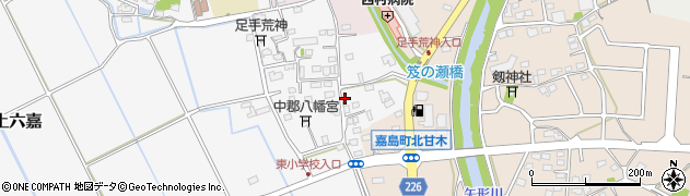 熊本県上益城郡嘉島町上六嘉2294周辺の地図
