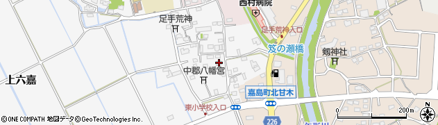 熊本県上益城郡嘉島町上六嘉2289周辺の地図