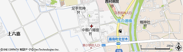 熊本県上益城郡嘉島町上六嘉2285周辺の地図