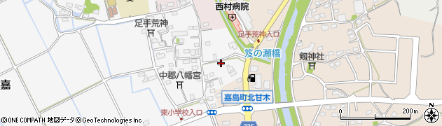 熊本県上益城郡嘉島町上六嘉2317周辺の地図
