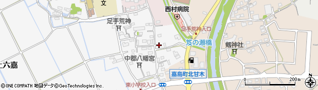 熊本県上益城郡嘉島町上六嘉2296周辺の地図