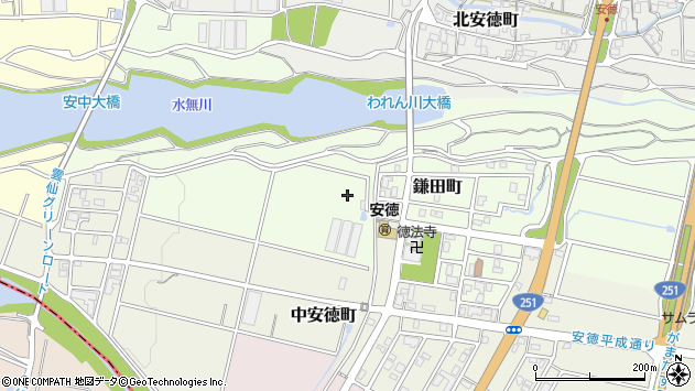〒855-0874 長崎県島原市鎌田町の地図