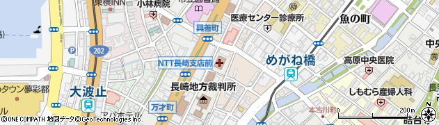長崎地方法務局　供託課周辺の地図