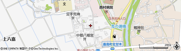 熊本県上益城郡嘉島町上六嘉2281周辺の地図
