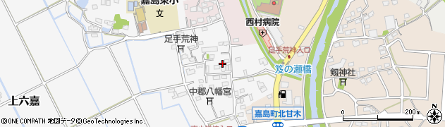 熊本県上益城郡嘉島町上六嘉2266周辺の地図