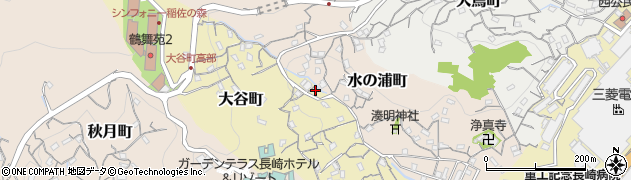 長崎県長崎市大谷町303周辺の地図