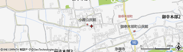 熊本県熊本市南区御幸木部周辺の地図